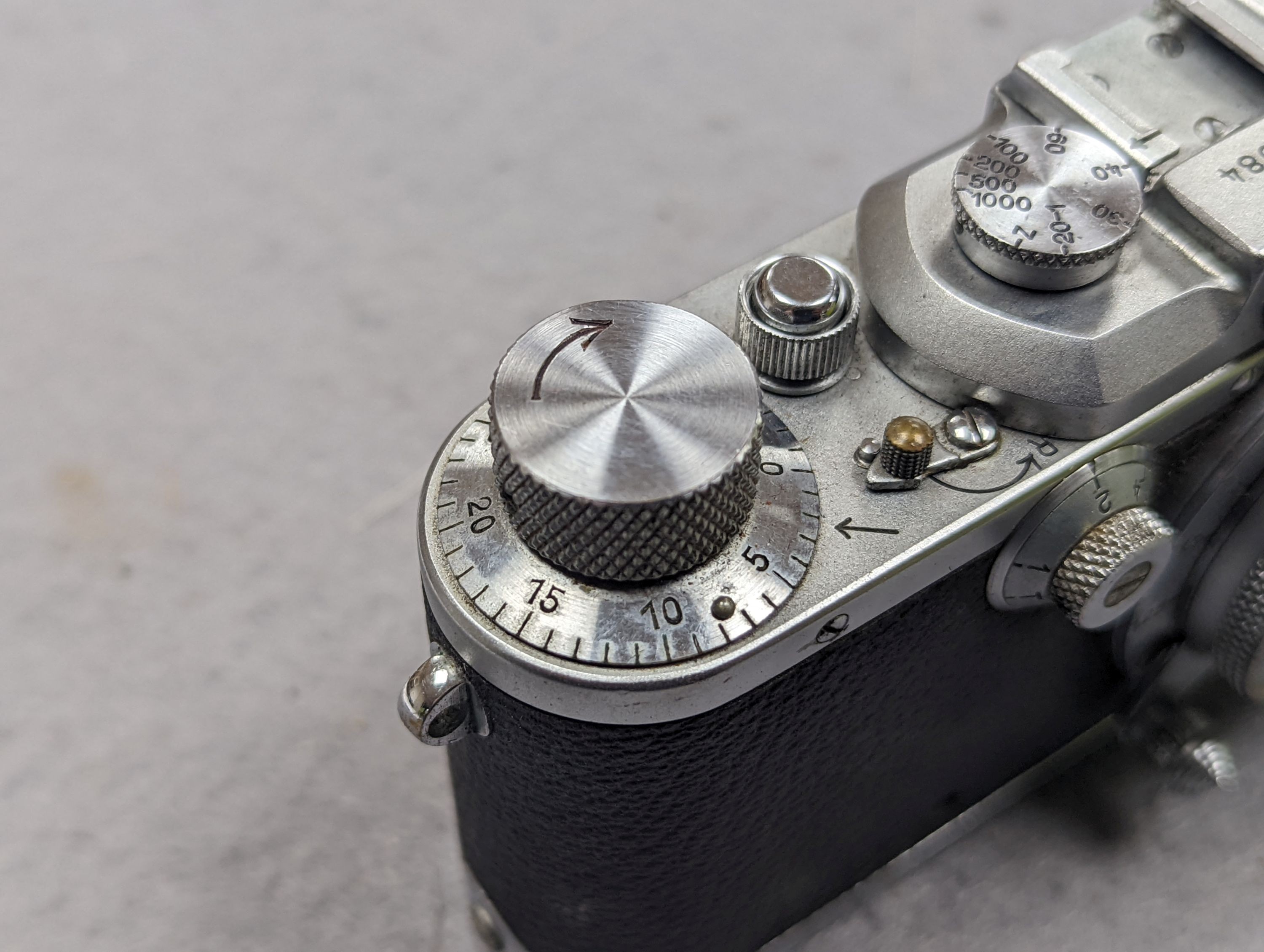 A 1936 Leica iiia camera, serial number 187984, with related effects to include lenses, filters etc